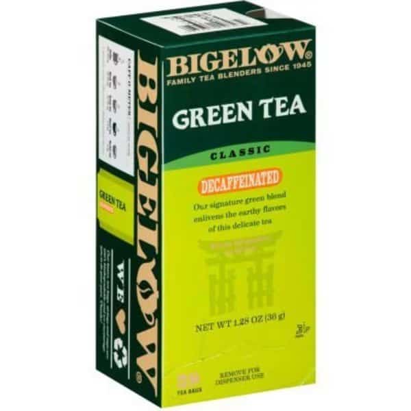 Bigelow Decaffeinated Green Tea, Green Decaf, 0.34 lbs, 28/Box, Bigelow Tea Co, Mfr#: RCB10347