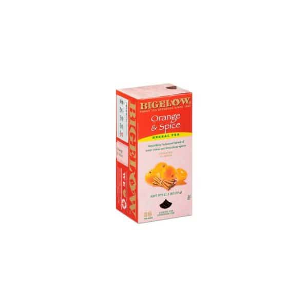 Bigelow Orange and Spice Herbal Tea, 28/Box