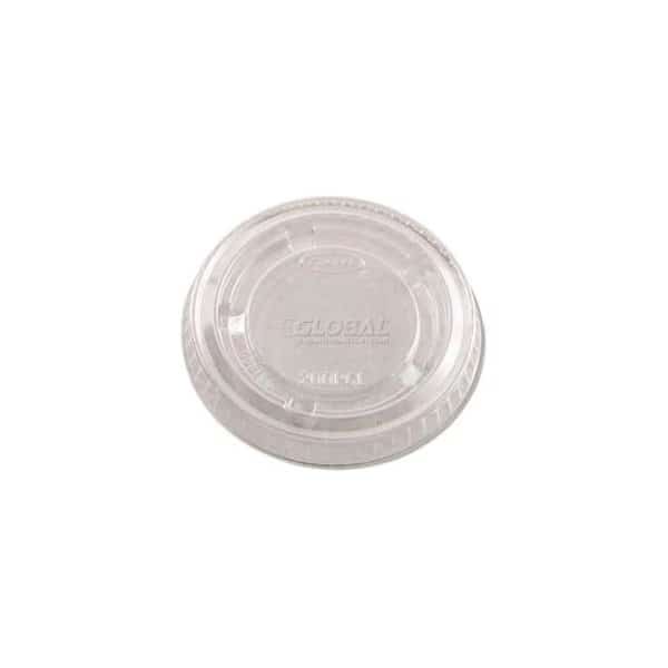 Dart Portion Cup Lids, Fits 1-1/2-2 oz. Cups, Plastic, Clear, 2500/Carton