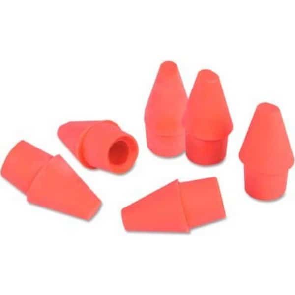 Universal Pencil Cap Erasers, Pink, Elastomer, 150/Pack
