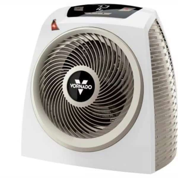 Vornado Whole Room Digital Vortex Heater W/ Auto Shut Off, 120V, White, 1500 Watt