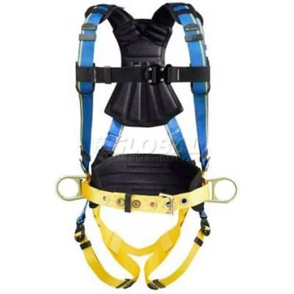 Werner Blue Armor Construction Harness, Quick-Connect Buckle, XL