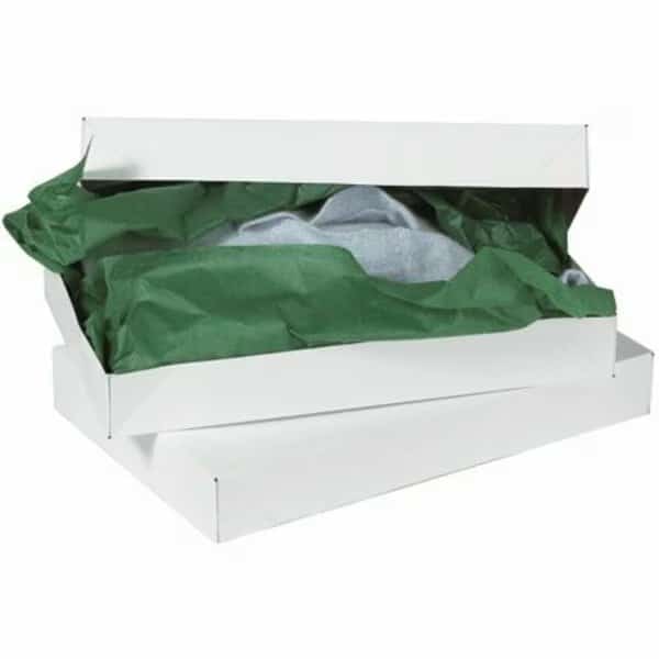 24 x 14 x 4'' White Apparel Boxes, 25PK