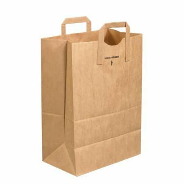 12 x 7 x 17'' Flat Handle Grocery Bags, 300PK