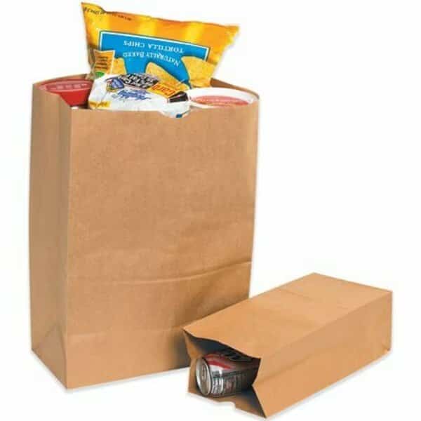 12 x 7 x 17'' Kraft Grocery Bags, 500PK