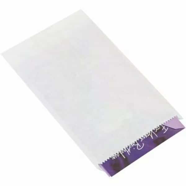 6 1/4 x 9 1/4'' White Flat Merchandise Bags, 3000PK