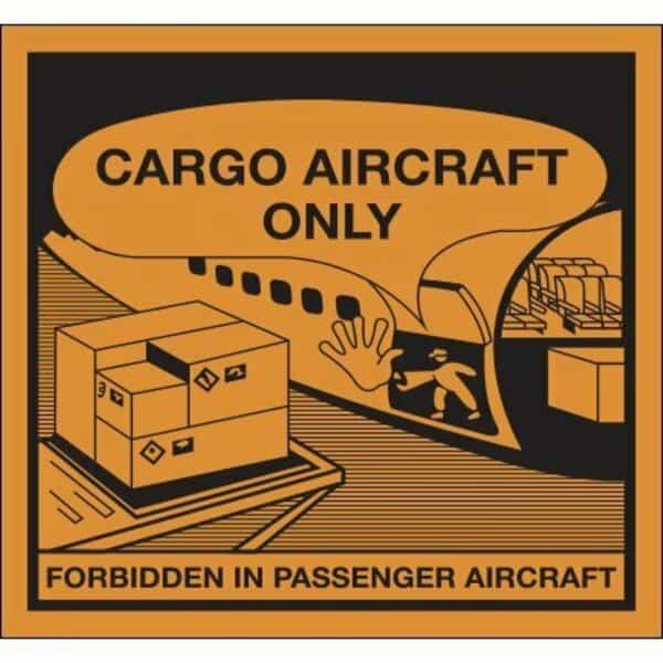 4-3/8 x 4 3/4'' - ''Cargo Aircraft Only'' Labels