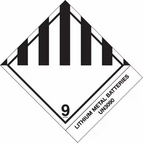 4 x 4 3/4'' - ''Lithium Metal Batteries''