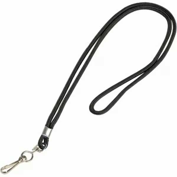 Standard Black Lanyard with Hook, 24PK, Bsc Preferred, Mfr#: S-13755BL