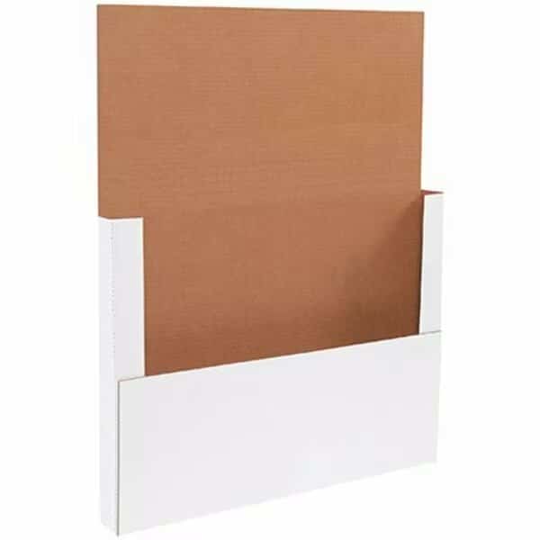 24 x 18 x 2'' White Easy-Fold Mailers, 50PK