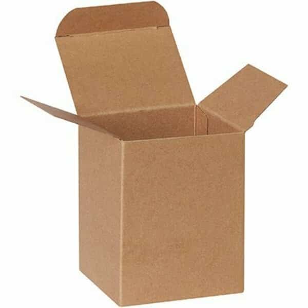 3 x 2-1/2 x 4'' Kraft Reverse Tuck Folding Cartons, 500PK