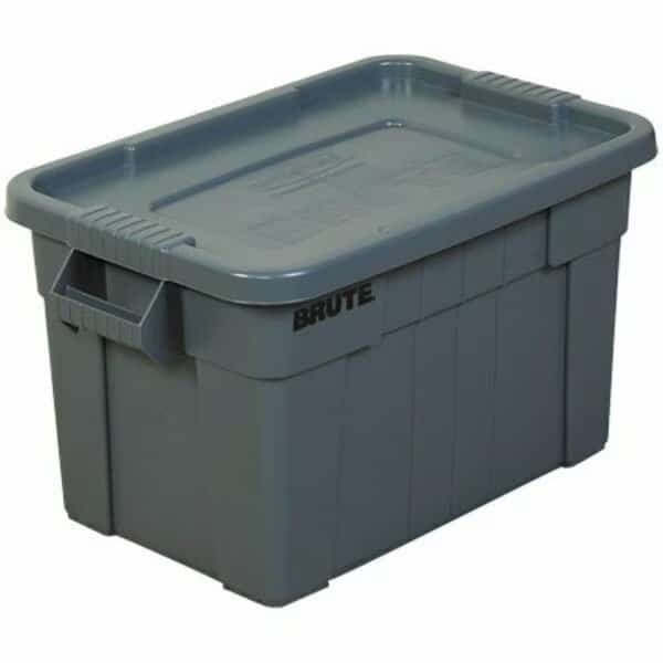 28 x 18 x 15'' Gray Brute Totes with Lid