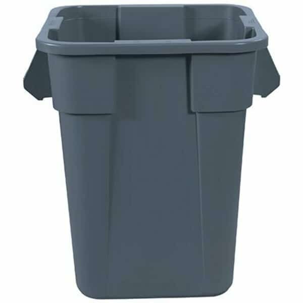 Rubbermaid Brute Square Trash Can - 40 Gallon, Gray