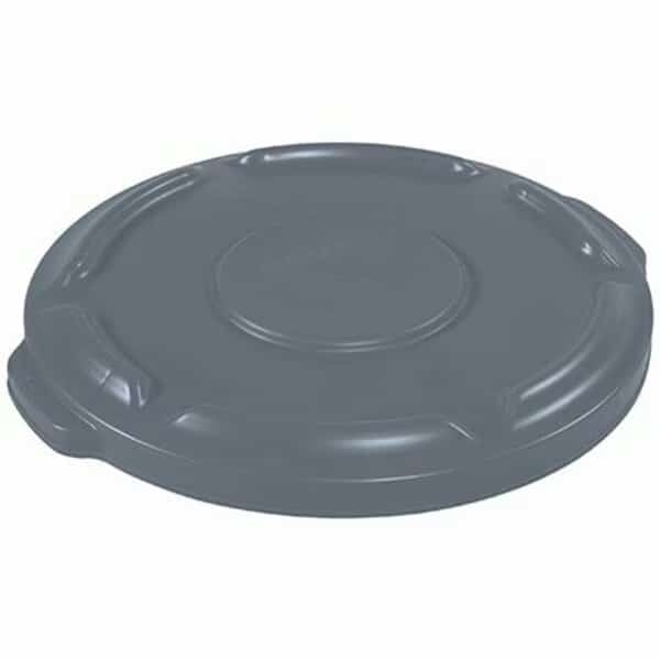 Rubbermaid Brute Flat Trash Can Lid - 10 Gallon, Gray, Bsc Preferred, Mfr#: H-1855GR