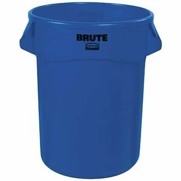 Rubbermaid Brute Trash Can - 32 Gallon, Blue