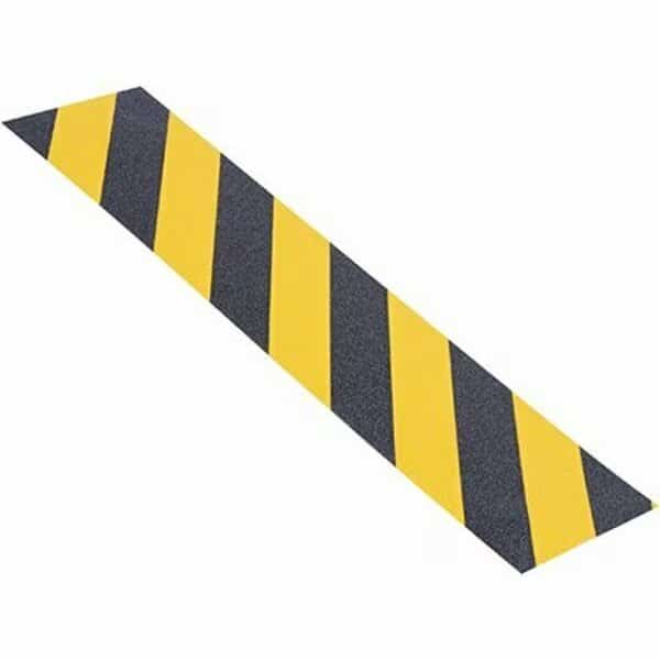 6'' x 24'' Black/Yellow Heavy Duty Tape Logic  Anti-Slip Treads, 25PK