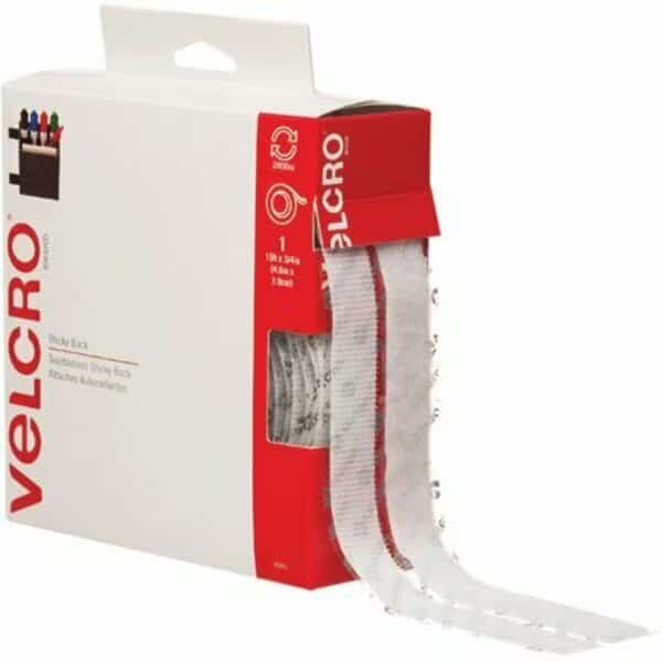 3/4'' x 15' - White VELCRO Brand Tape - Combo Packs
