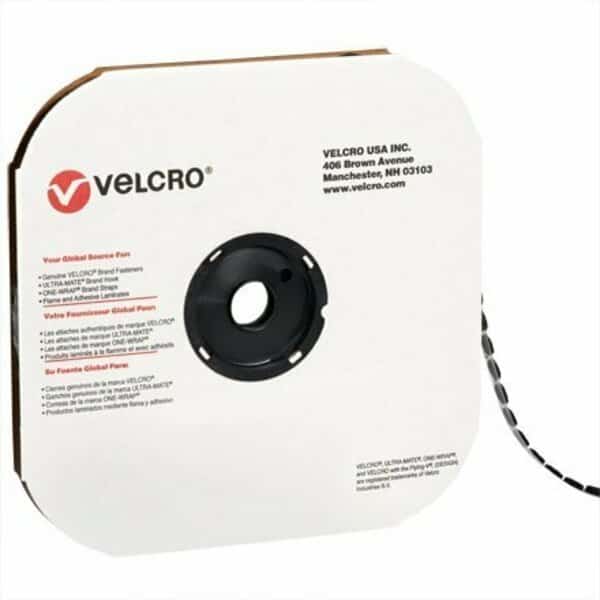 1-3/8'' - Hook - Black VELCRO Brand Tape - Individual Dots, 600PK