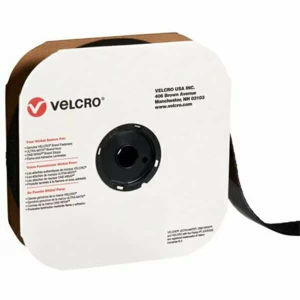 4'' x 75' - Hook - Black VELCRO Brand Tape - Individual Strips
