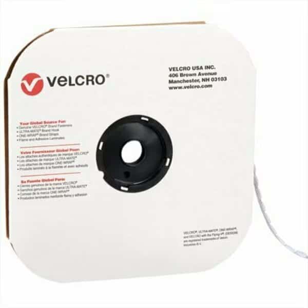 1/2'' - Loop - White VELCRO Brand Tape - Individual Dots, 1440PK
