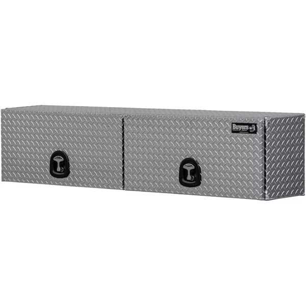 18x16x72 Inch Diamond Tread Aluminum Topsider Truck Box with Flip-Up Doors