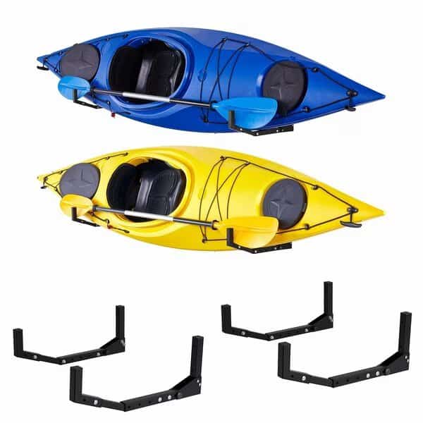 Kayak Storage Rack, Indoor & Outdoor Kayak Storage Hooks with Adjustable Lenght - 2 Pair