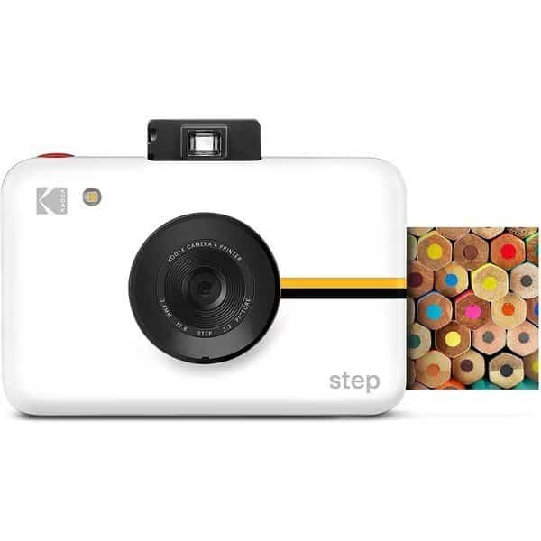 Step Digital Instant Camera with 10MP Image Sensor, ZINK Zero Ink Technology - Black
