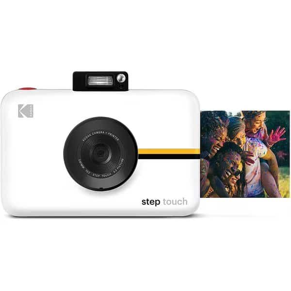 Step Touch 13MP Digital Camera & Instant Printer with 3.5 LCD Touchscreen Display - White