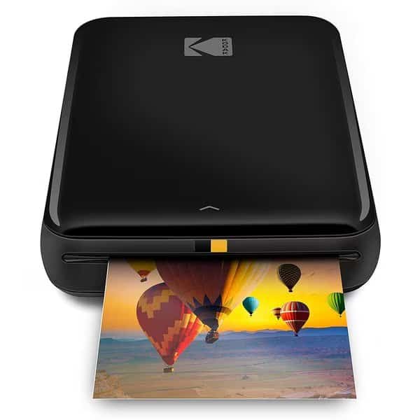 Step Wireless Mobile Photo Printer (Black) Compatible w/iOS & Android, NFC & Bluetooth Devices