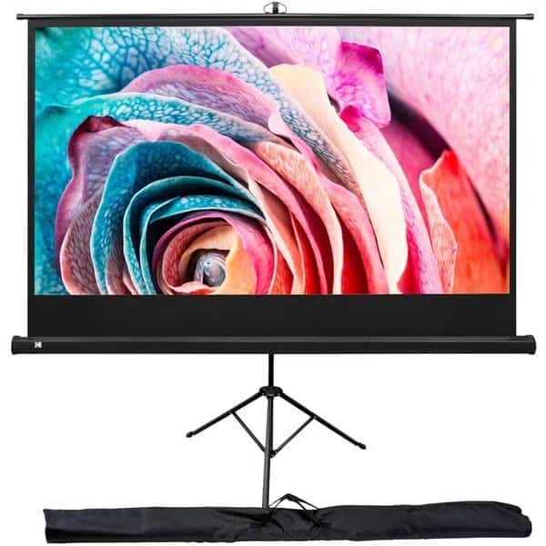 Projection Screen 100 in with Tripod Stand, Carrying Bag