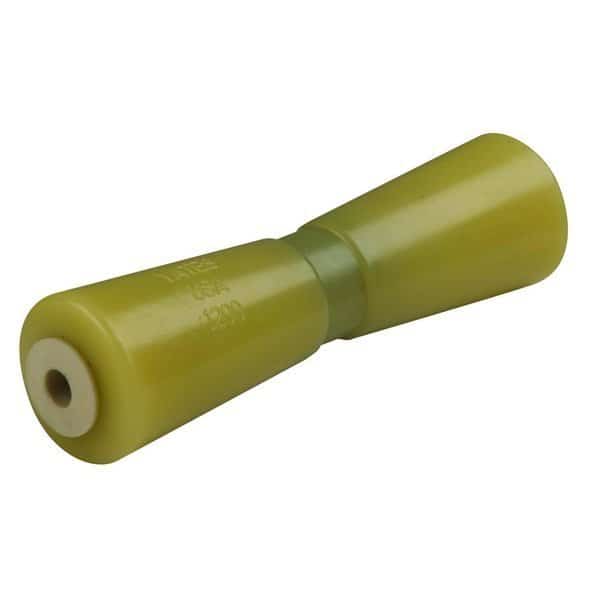 Keel Roller 12 in. - 5/8 in. ID - TPR w/Bushing  White Press In, UPC Label