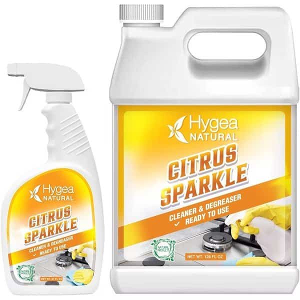 Citrus Sparkle  Natural Cleaner and Degreaser Ready to use 24oz Spray  Refill