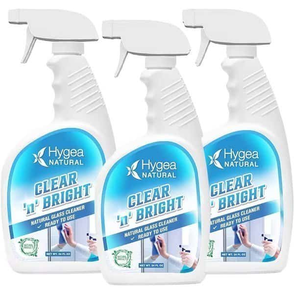 Clear 'n' Bright  Natural Glass Cleaner Ready to Use 24oz Spray 3 pack
