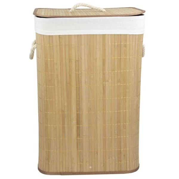 Rectangular Bamboo Hamper, Natural, Home Basics, Mfr#: BH45096