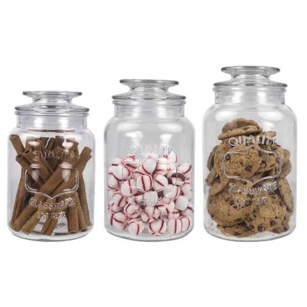 3 Piece Canister Set With Lids