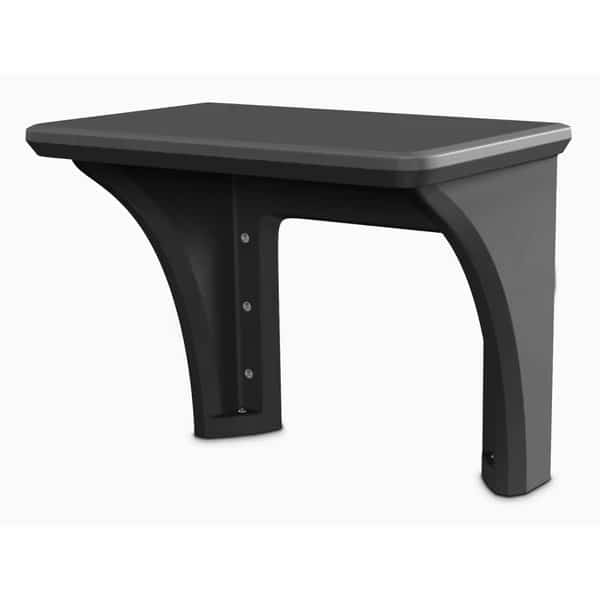 Wall-Mount Desk: Black, 29 in Overall Ht, 36 in Overall Wd, 24 in Overall Dp, Wall Mount