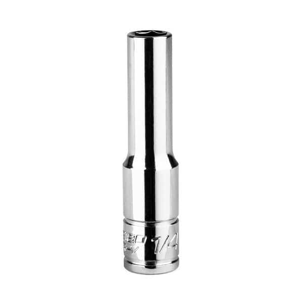 1/4 in Drive 1/4 in 6-Point SAE Deep Socket