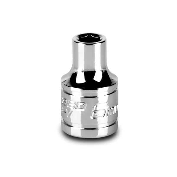3/8 in Drive 6 mm 6-Point Metric Shallow Socket