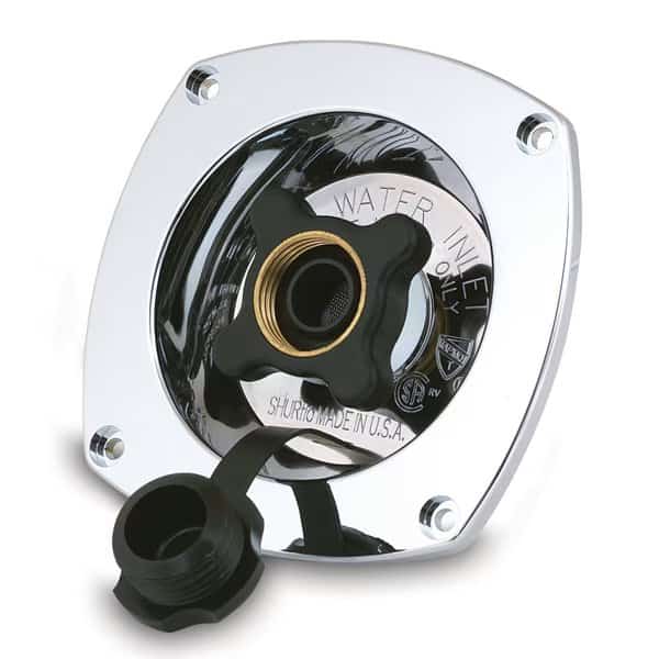 Pressure Reducing City Water Entry - Wall Mount - Chrome