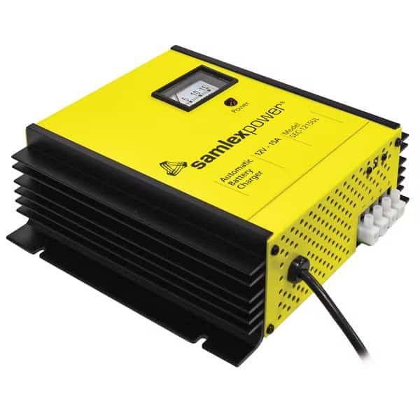 15A Battery Charger - 12V - 3-Bank - 3-Stage w/Dip Switch -Lugs