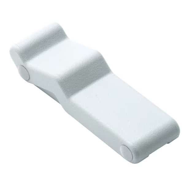 Concealed Soft Draw Latch w/Keeper - White Rubber