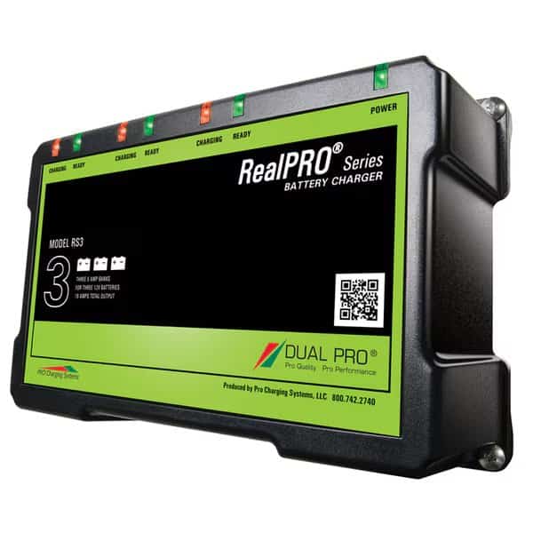 RealPRO Series Battery Charger - 18A - 3-6A-Banks - 12V-36V