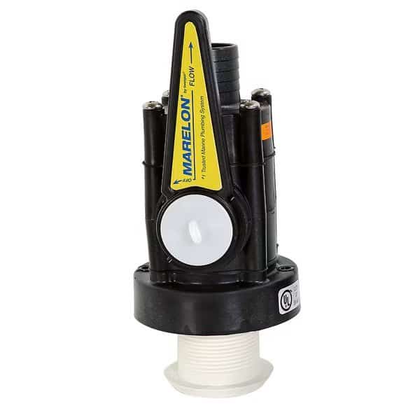 Marelon Full-Flow Seacock & 1/2" Mushroom Through-Hull