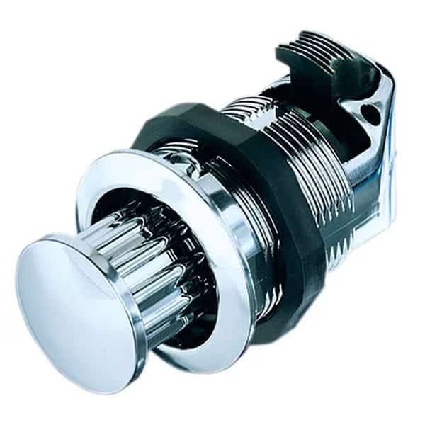 Pop-Out Knob Latch Plastic Chrome Plated Fixed Grip Threaded B