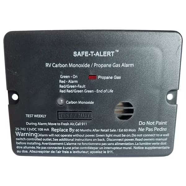 Combo Carbon Monoxide Propane Alarm - Fluah Mount - Min