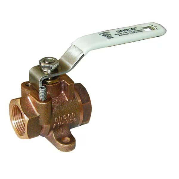 1/2" NPT Bronze Inline Fuel Valve