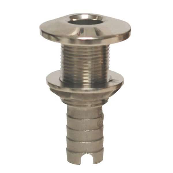 Stainless Steel Hose Barb Thru-Hull Fitting - 1-1/4"