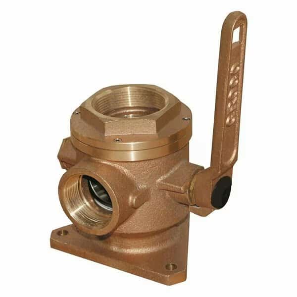 1-1/4 in. Safety Seacock w/1 in. Side Port