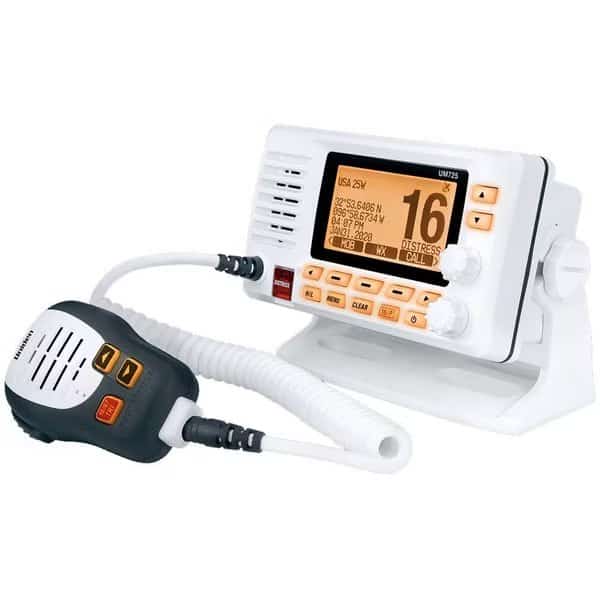 UM725 Fixed Mount Marine VHF Radio w/GPS - White