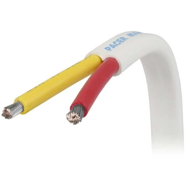 Pacer 10/2 AWG Safety Duplex Cable, Red/Yellow, Sold By The Foot